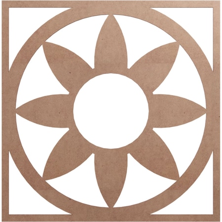 Ekena Millwork Blume Wood Fretwork Pierced Ceiling Medallion, Wood (Paint Grade), 30"OD x 10 3/8"ID x 3/8"T CMWP30X30X0375BLMF